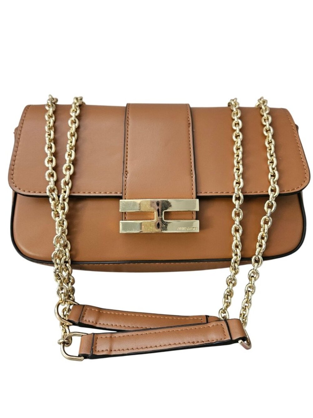 Halston Goldtone Chain Shoulder Bag